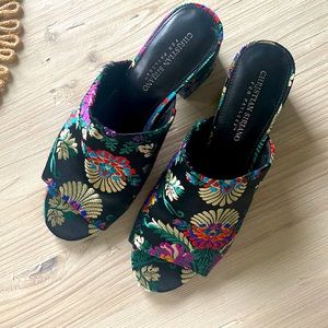 Floral Heeled Sandal